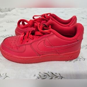 Nike Air Force 1 All-Red Sneakers